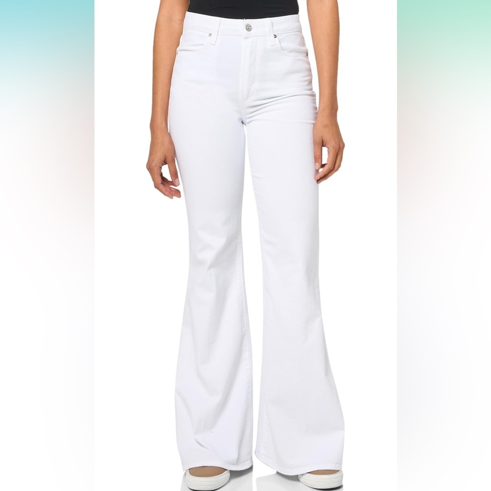 PAIGE Charlie Flare Jean in Crisp White 25